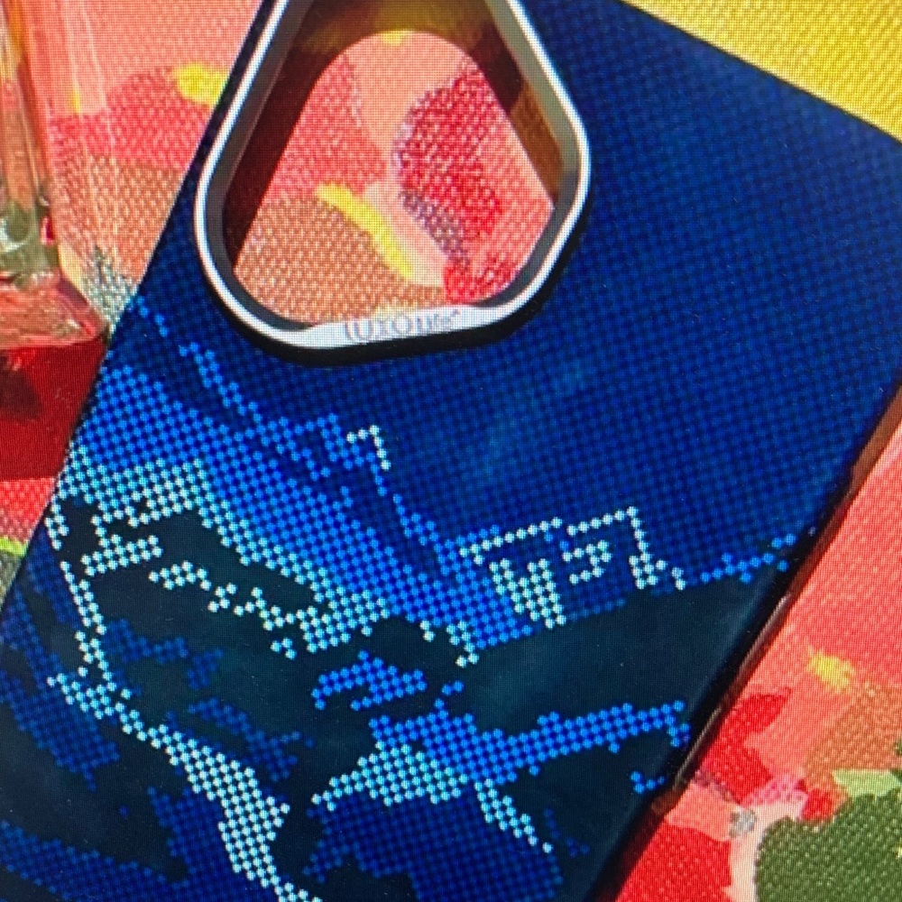 Loopy Case Navy Pixel Art Phone Case